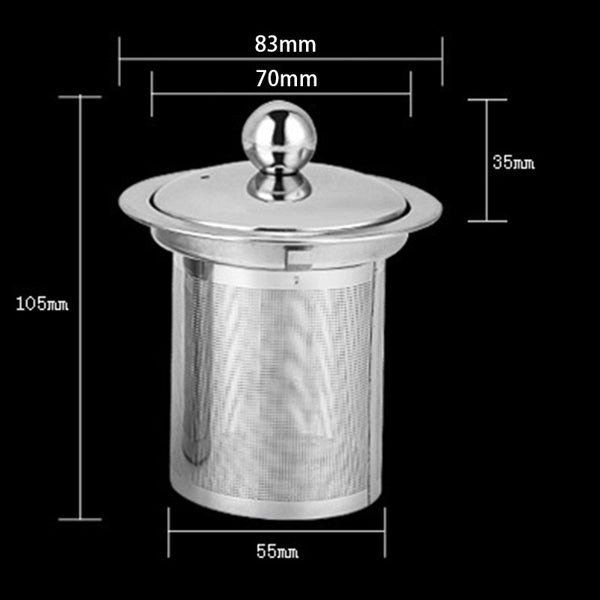 Reusable Stainless Steel Mesh Tea Infuser  With Lid